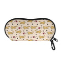 Cat And Yarn Ball Pattern Print Glasses Case