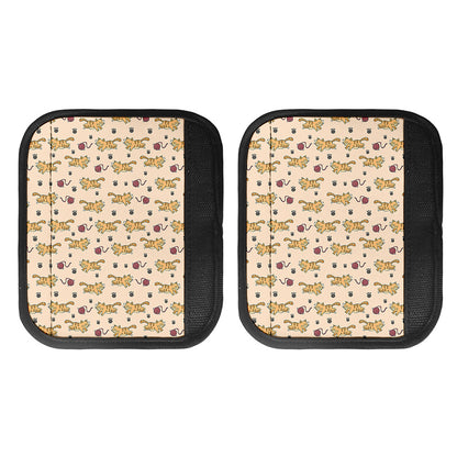 Cat And Yarn Ball Pattern Print Handle Covers