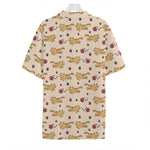 Cat And Yarn Ball Pattern Print Hawaiian Shirt