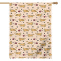 Cat And Yarn Ball Pattern Print House Flag