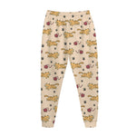 Cat And Yarn Ball Pattern Print Jogger Pants