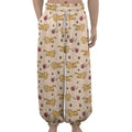 Cat And Yarn Ball Pattern Print Lantern Pants