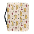 Cat And Yarn Ball Pattern Print Leather Bible Cover