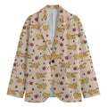 Cat And Yarn Ball Pattern Print Men's Blazer