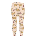 Cat And Yarn Ball Pattern Print Men's Leggings