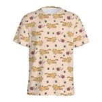 Cat And Yarn Ball Pattern Print Men's Sports T-Shirt