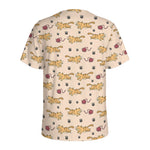 Cat And Yarn Ball Pattern Print Men's Sports T-Shirt