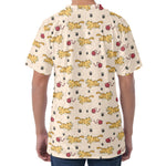 Cat And Yarn Ball Pattern Print Men's Velvet T-Shirt
