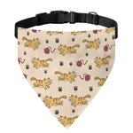 Cat And Yarn Ball Pattern Print Over The Collar Dog Bandana