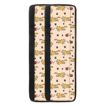 Cat And Yarn Ball Pattern Print Refrigerator Handle Covers