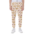 Cat And Yarn Ball Pattern Print Joggers