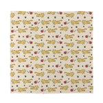 Cat And Yarn Ball Pattern Print Silk Bandana