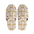 Cat And Yarn Ball Pattern Print Slippers