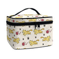 Cat And Yarn Ball Pattern Print Travel Makeup Bag