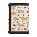 Cat And Yarn Ball Pattern Print Trifold Wallet