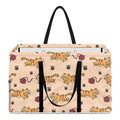Cat And Yarn Ball Pattern Print Utility Tote Bag