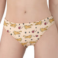 Cat And Yarn Ball Pattern Print Women's Panties