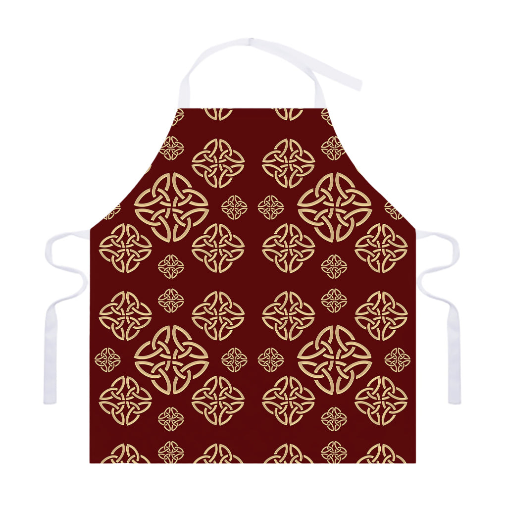 Celtic Knot Symbol Pattern Print Adjustable Apron