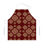 Celtic Knot Symbol Pattern Print Adjustable Apron