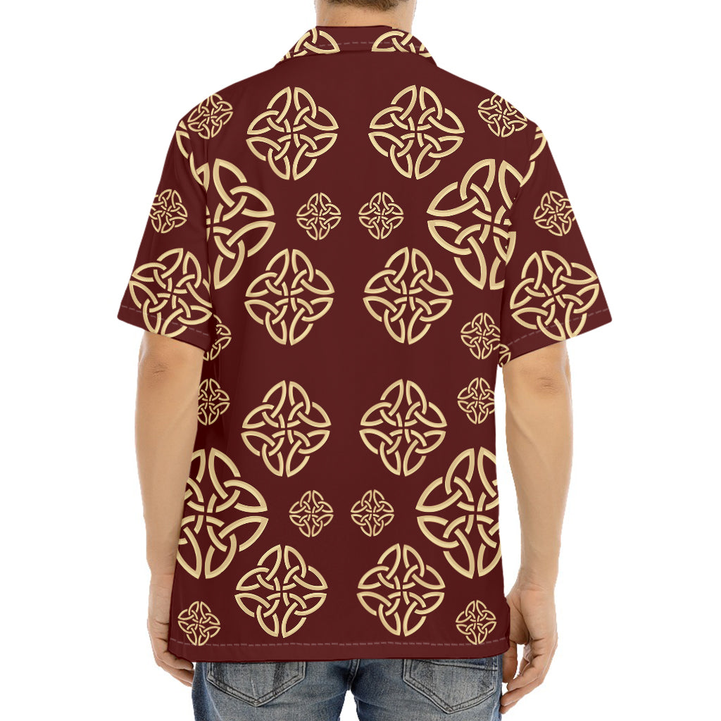 Celtic Knot Symbol Pattern Print Aloha Shirt