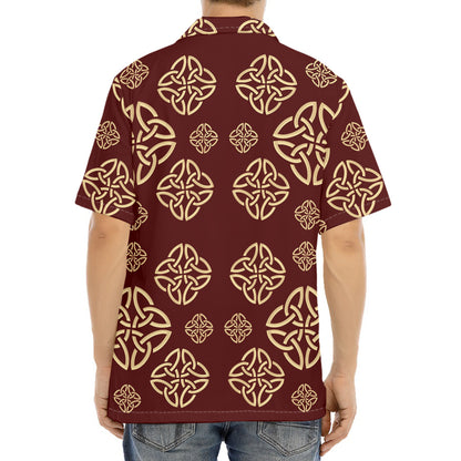 Celtic Knot Symbol Pattern Print Aloha Shirt