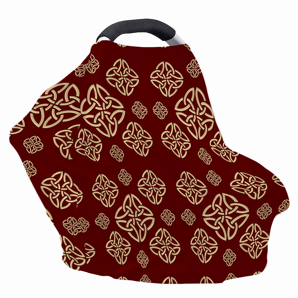 Celtic Knot Symbol Pattern Print Baby Seat Cover