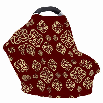 Celtic Knot Symbol Pattern Print Baby Seat Cover