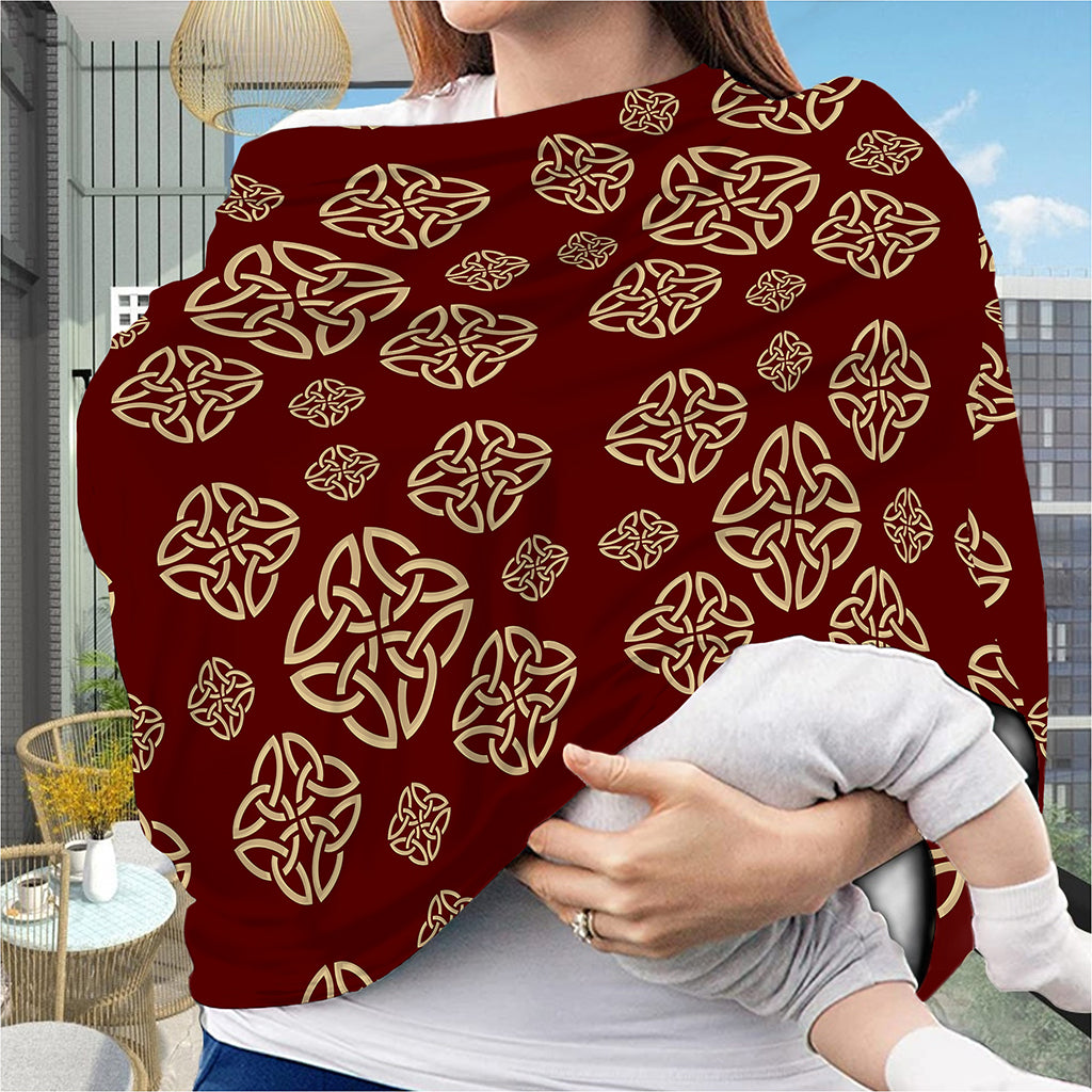 Celtic Knot Symbol Pattern Print Baby Seat Cover