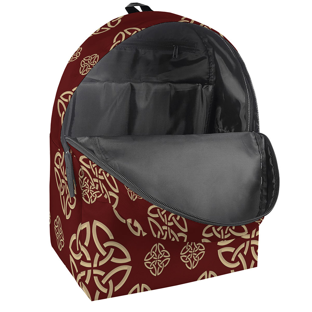 Celtic Knot Symbol Pattern Print Backpack
