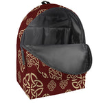 Celtic Knot Symbol Pattern Print Backpack