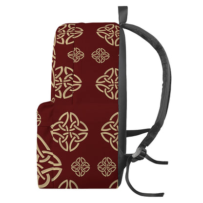 Celtic Knot Symbol Pattern Print Backpack