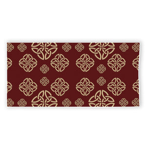 Celtic Knot Symbol Pattern Print Beach Towel