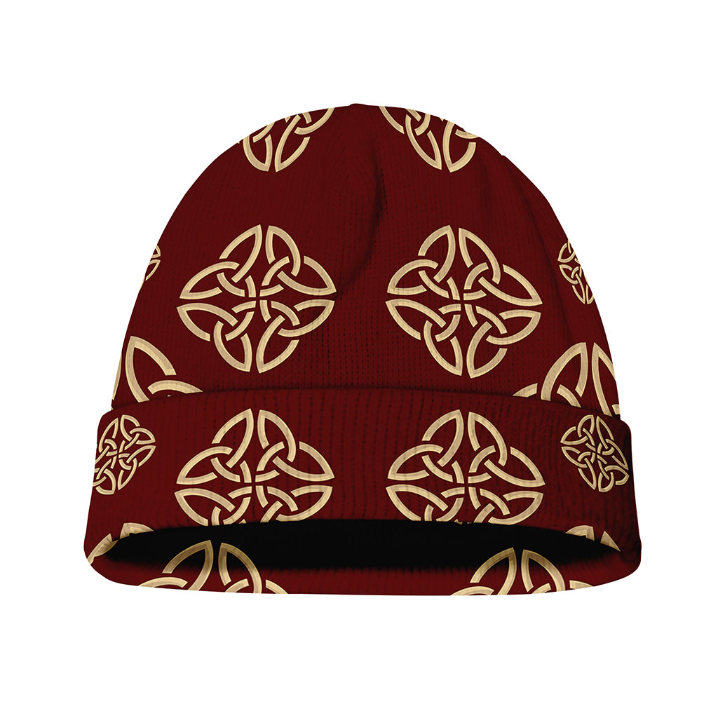 Celtic Knot Symbol Pattern Print Beanie