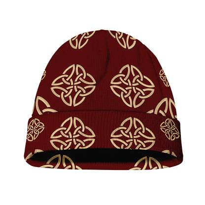 Celtic Knot Symbol Pattern Print Beanie