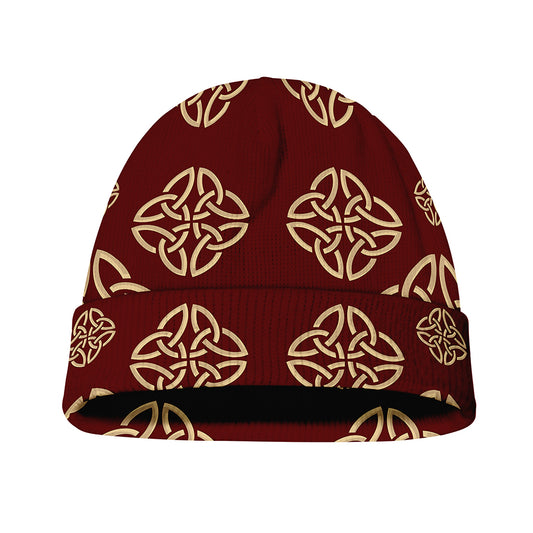 Celtic Knot Symbol Pattern Print Beanie
