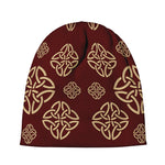 Celtic Knot Symbol Pattern Print Beanie
