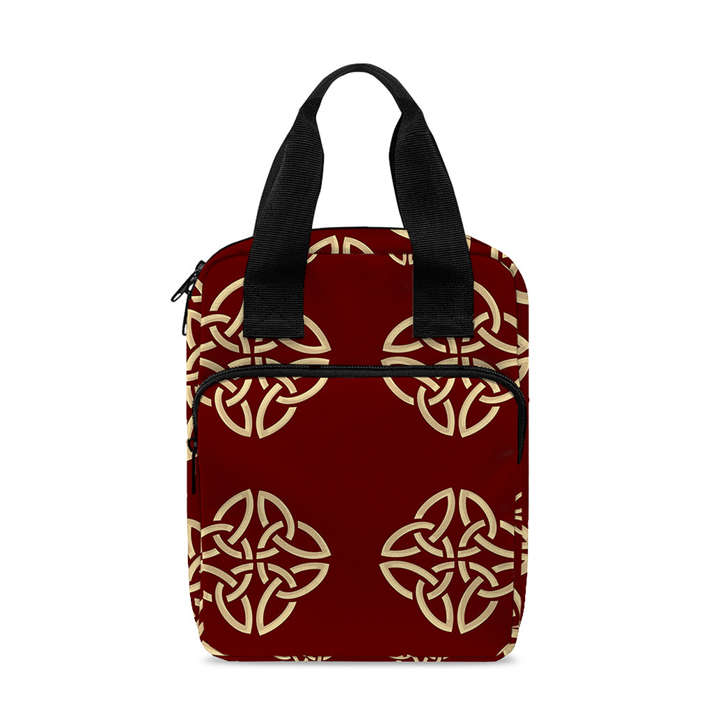 Celtic Knot Symbol Pattern Print Bible Tote Bag
