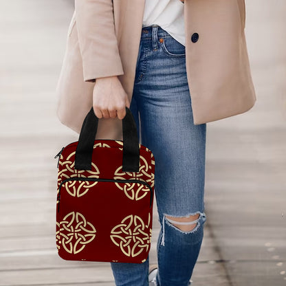 Celtic Knot Symbol Pattern Print Bible Tote Bag