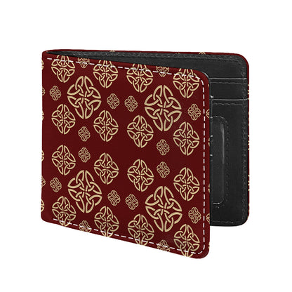 Celtic Knot Symbol Pattern Print Bifold Wallet