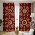 Celtic Knot Symbol Pattern Print Dimout Pencil Pleat Curtains