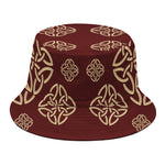 Celtic Knot Symbol Pattern Print Bucket Hat
