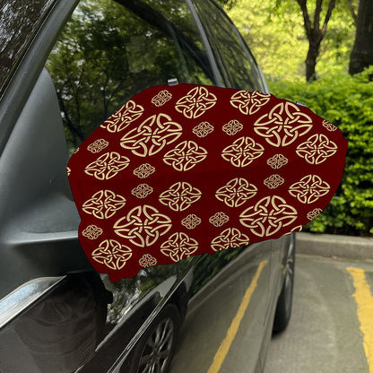Celtic Knot Symbol Pattern Print Car Side Mirror Covers