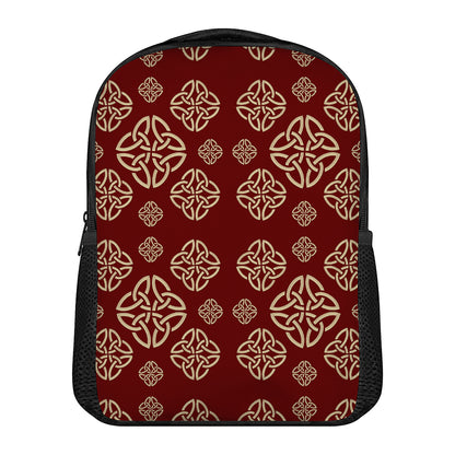 Celtic Knot Symbol Pattern Print Casual Backpack