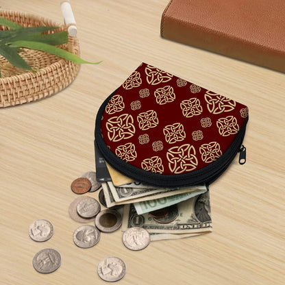 Celtic Knot Symbol Pattern Print Coin Purse