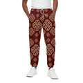 Celtic Knot Symbol Pattern Print Cotton Sweatpants