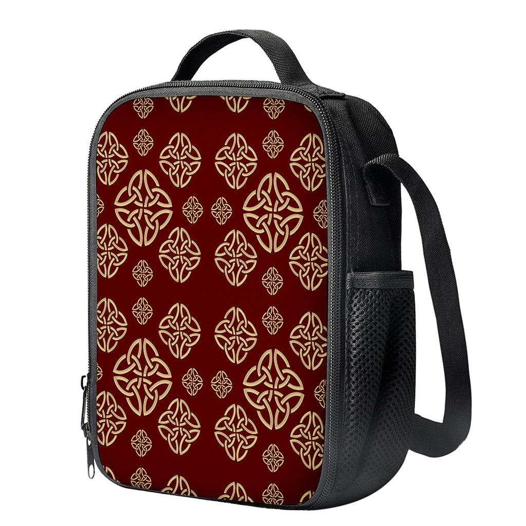 Celtic Knot Symbol Pattern Print Crossbody Lunch Bag