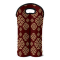 Celtic Knot Symbol Pattern Print Double Neoprene Wine Tote
