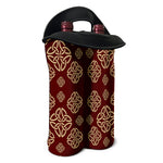 Celtic Knot Symbol Pattern Print Double Neoprene Wine Tote