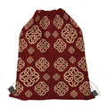 Celtic Knot Symbol Pattern Print Drawstring Bag