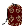 Celtic Knot Symbol Pattern Print Drawstring Makeup Bag